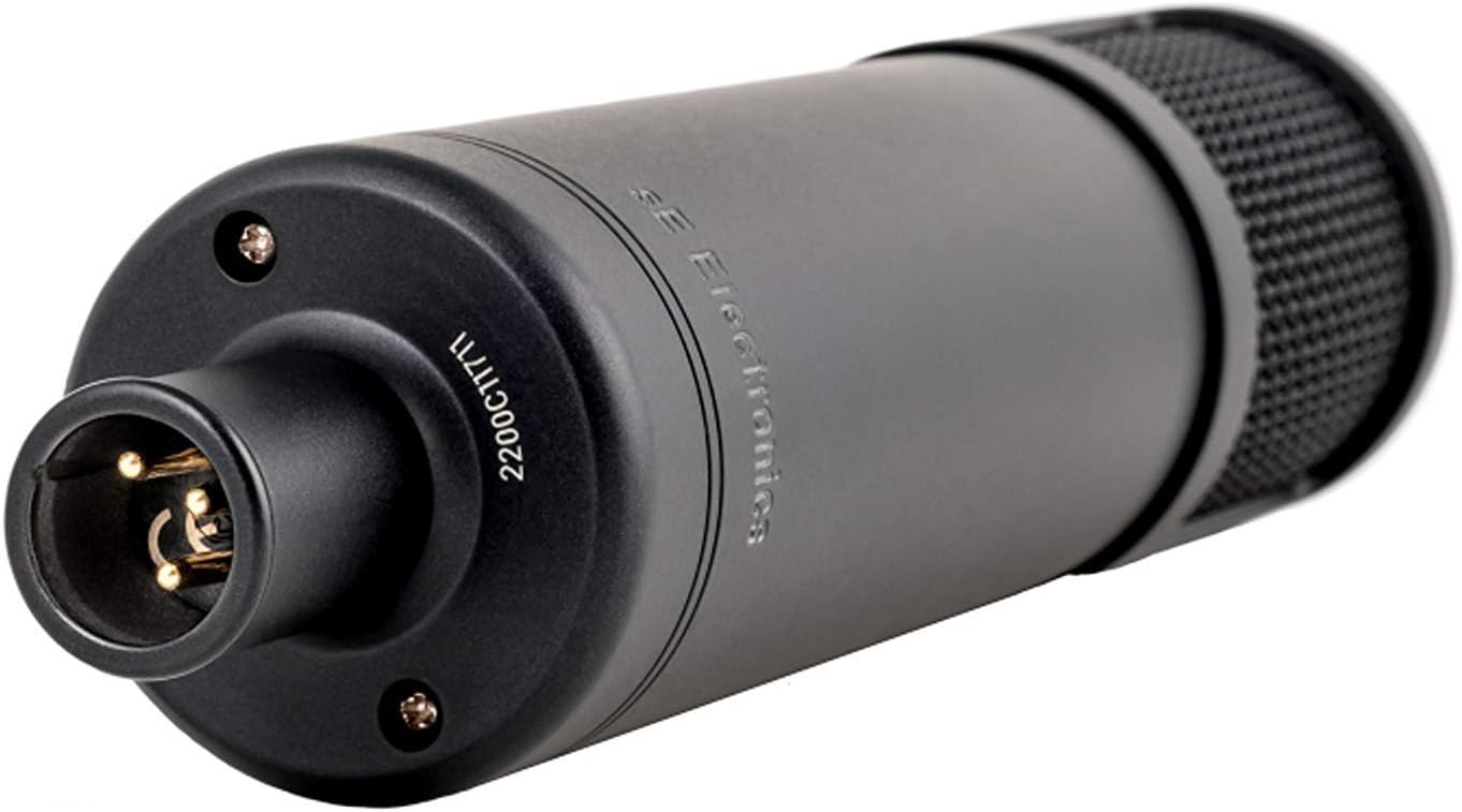 sE Electronics SE2200 Large-Diaphragm Condenser Microphone Bundle with Shockmount, Pop Screen Filter and 2 10ft XLR Cables