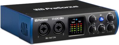 61AjBtDENL. AC SL1500 PreSonus Studio 24C 2×2, 192 kHz, USB-C Audio Interface, 2 Mic Pres-2 Line Outs + Mixing Headphone with Pair of EMB XLR Cable Bundle