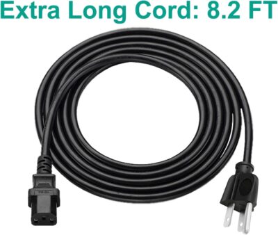 61C0uzAB IL. AC SL1500 Power Cord Replacement for QSC K12.2 KW153 KS118 K10.2 KW122 CP8 CP12 KS112 KW DJ Speaker AC 8.2ft 3 pin Cable