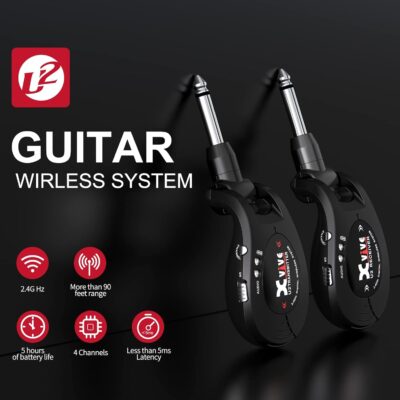 61C1Xlb6J0L. AC SL1500 1774327289 2150 Xvive U2 Guitar Wireless System with Transmitter and Receiver for Electric Guitars, Bass, Violin (Red)