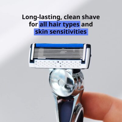 Dorco Pace 7 – Shaving Razor System for Men with Seven Curved Blades – Value Pack (10 Cartridges + 1 Handle)