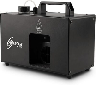 CHAUVET DJ Hurricane Haze 1DX 800-CFM Haze Machine Bundle with DMX Cable, High-Performance Haze Fluid, and Austin Bazaar Polishing Cloth