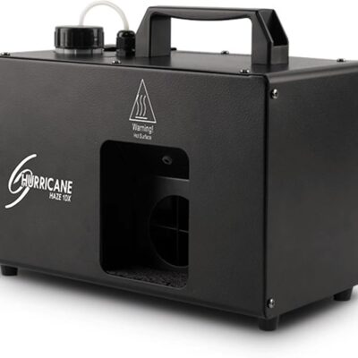 CHAUVET DJ Hurricane Haze 1DX 800-CFM Haze Machine Bundle with DMX Cable, High-Performance Haze Fluid, and Austin Bazaar Polishing Cloth