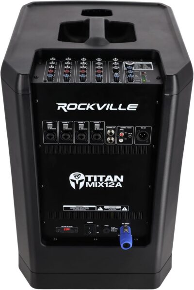 61CiIkAgFML. AC SL1500 Rockville Titan MIX12A 3200W Peak 12-Inch Powered Column Array PA System with Subwoofer, 8-Channel Mixer, Bluetooth Audio, DSP, Travel Bags