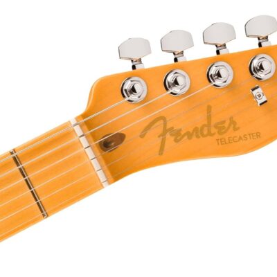 Fender American Ultra II Telecaster – Sinister Red Bundle with Case, Strap, Cable, Hat, and Guitar Cleaning Kit