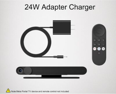 61DS 4HGZDL. AC SL1500 24W Charger Compatible with Facebook meta Portal tv Power Cord 899-00081-02 899-00081-13 am24a-120f (only for Portal tv not fit Portal Display)