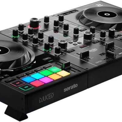 61De661HjPL. AC SL1500 Hercules DJControl Inpulse 500 Professional DJ Controller Studio Bundle with 3.5 Powered Monitors, DJ Headphones, RCA/TRS Cables & DJ Software – Complete Laptop DJ Mixing & Performance Kit