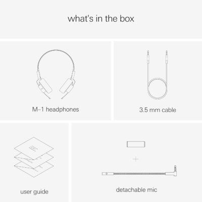 Teenage Engineering M-1 Personal Monitor Foldable Wired Headphones with Detachable and Built-in Microphone