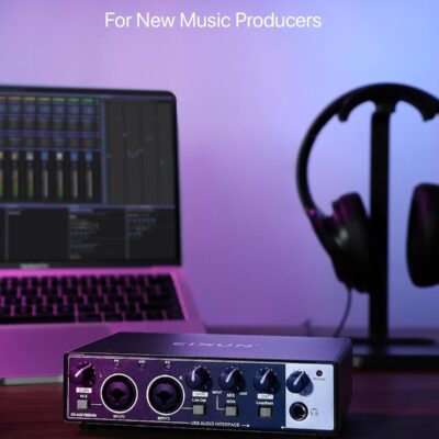 61EjOiDwOCL. AC SL1500 2×2 USB-C Audio Interface for PC/Mac Recording, 24-bit/192kHz, Dual TS/XLR Inputs, +48V Phantom Power, Studio/Podcast/Streaming (Matte Black)