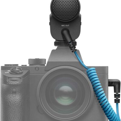 61ErFxIlD9L. AC SL1200 SENNHEISER Professional MKE 400 + Mobile Kit, Directional On-Camera Microphone with Smartphone Clamp & Manfrotto PIXI Mini Tripod, 509257, Auxiliary,Black