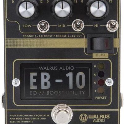 61F8H0AHjL. AC SL1500 Walrus Audio EB-10 Preamp/EQ/Boost, Black