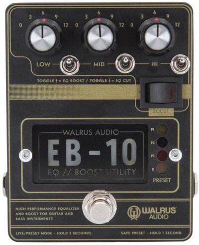 61F8H0AHjL. AC SL1500 Walrus Audio EB-10 Preamp/EQ/Boost, Black