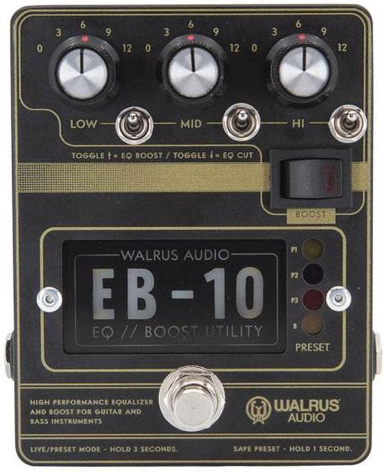 Walrus Audio EB-10 Preamp/EQ/Boost, Black