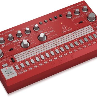 Behringer RHYTHM DESIGNER RD-6-RD Analog Drum Machine with 8 Drum Sounds, 64 Step Sequencer and Distortion Effects