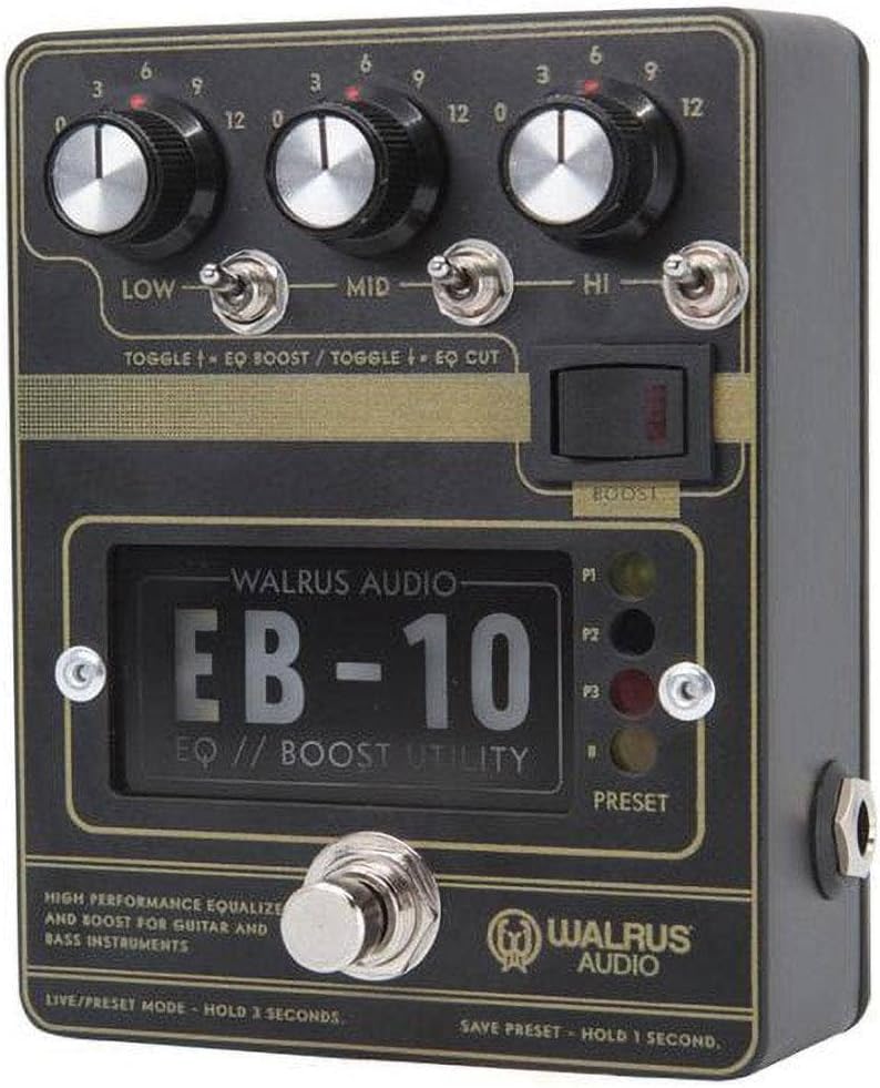 Walrus Audio EB-10 Preamp/EQ/Boost, Black