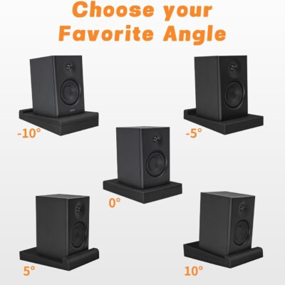 2 Pack Studio Monitor Isolation Pads for 5-6 Inches Speakers Sound Insulation Studio Foam Prevents Vibrations Acoustic Speaker Isolation Pad High Density Fits Most Stands