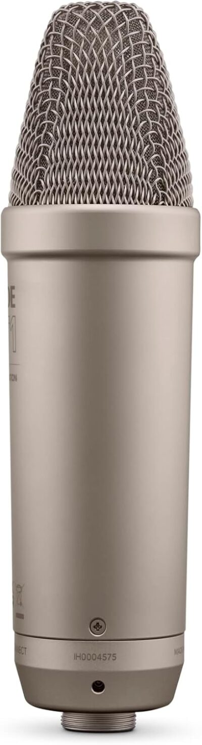 Rode NT1 5th Generation Condenser Microphone with SM6 Shockmount and Pop Filter,Silver
