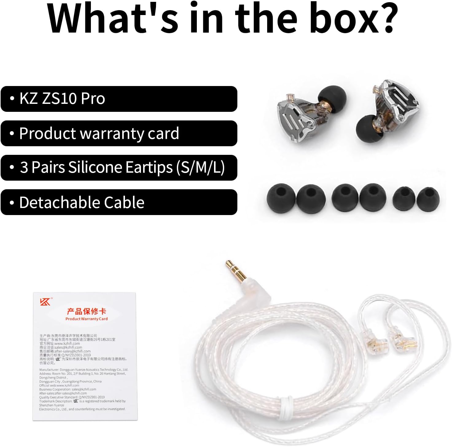 Gaming Earbuds Headphone, KZ ZS10 Pro Gaming for IEM Earphone, KZ in Ear Monitor IEM HiFi Earphone Earbuds with 5 Driver 4BA 1DD with Detachable 0.75mm 2 Pin Cable for Singer (Purple No Mic)…