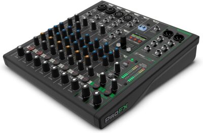Mackie ProFX10v3+ 10-Channel Professional Analog Mixer with USB, Onyx Mic Preamps, GigFX Effects Engine, and Bluetooth
