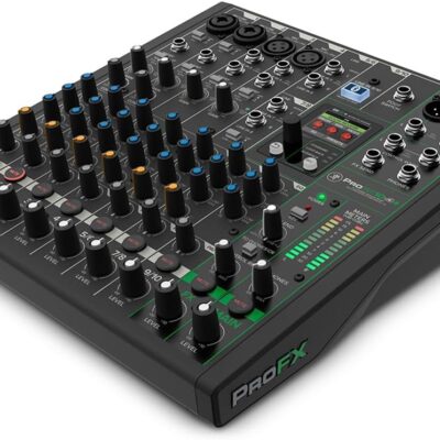 Mackie ProFX10v3+ 10-Channel Professional Analog Mixer with USB, Onyx Mic Preamps, GigFX Effects Engine, and Bluetooth