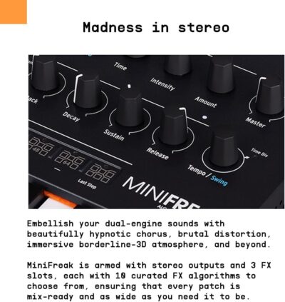 Arturia MiniFreak 37 Key Polyphonic 6-Voice Hybrid Synthesizer Keyboard (Standard, 37 Key)