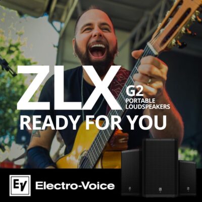 Electro-Voice ZLX-15P-G2 15-Inch 2-Way Powered Loudspeaker with Bluetooth Bundle with Focus Pro Audio All-Aluminum Speaker Stand Pack and Focus Pro Audio XLR Male to Female Microphone Cable (3 Items)