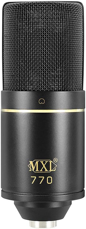 Motu M4 4×4 USB Audio Interface with MXL 770 Cardioid Microphone (Black), HPC-A30 Studio Monitor Headphones & XLR Cable Bundle