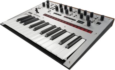 61JEdhYprL. AC SL1500 Korg monologue Monophonic Analog Synthesizer w/ 16-step Sequencer and OLED Oscilloscope – Silver