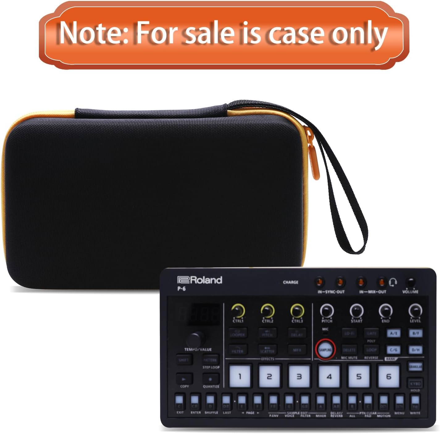 LTGEM Case Compatible with Roland AIRA Compact P-6 / S-1 / T-8 / E-4 / J-6 Creative Sampler Drum Sequencer, Green(Case Only)