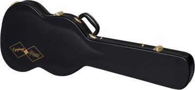 61KAKQSAoAL. AC SL1500 Epiphone Inspired by Gibson Custom 1963 Les Paul SG Maestro, Classic White with Hard Case