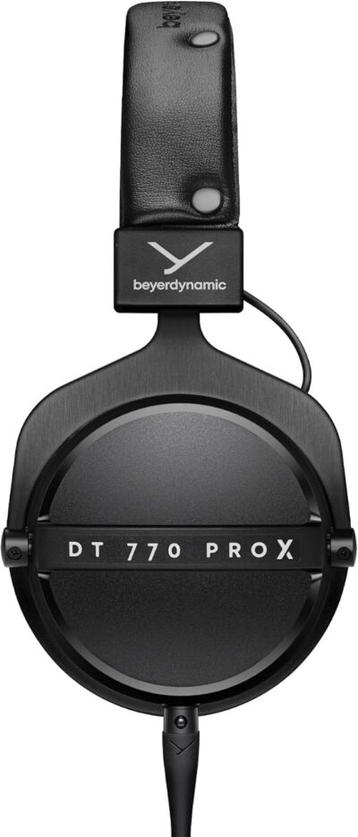 beyerdynamic DT 770 Pro X Wired Over-Ear Headphones, 48 Ohm, Closed-Back Professional Recording Studio Monitor. Recording, Monitoring, Sound Isolation, Handmade in Germany. Black