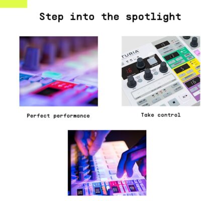 Arturia BeatStep Pro Controller and Sequencer — Aftertouch, Velocity Sensitive, With 2 Independent Melodic Sequencers, Drum Sequencer, 16 Drum Pads, MIDI/CV/Gate I/O and Music Production Software