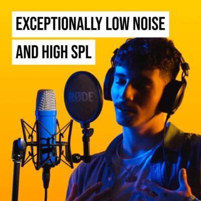 RØDE NT1 Signature Series Large-Diaphragm Condenser Microphone with Shock Mount, Pop Filter and XLR Cable for Music Production, Vocal Recording, Streaming and Podcasting (Cobalt)