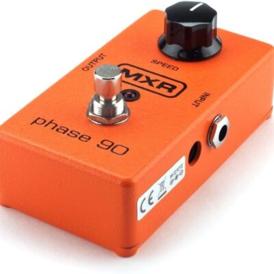 MXR M101 Phase 90 Effects Pedal Bundle with MXR Instrument Cable and 6 Assorted Dunlop Picks