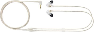 Shure SE215 PRO Wired Earbuds, Professional Sound Isolating Earphones with Clear Sound, Deep Bass, Secure in-Ear Fit, Carrying Case, Clear