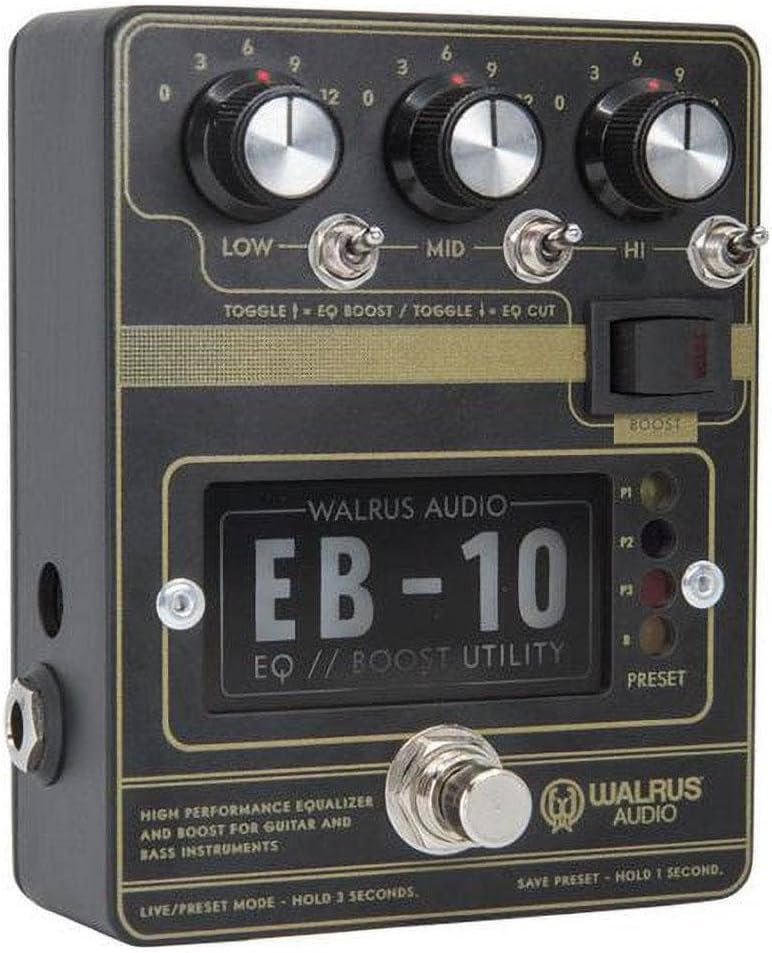 Walrus Audio EB-10 Preamp/EQ/Boost, Black