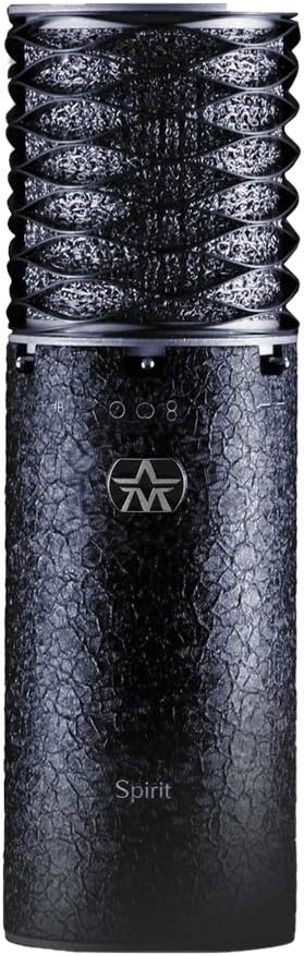 Aston Microphones SPIRIT BLACK BUNDLE Production Kit Pairing a RocknRoll Black Version of Astons Legendary Spirit Microphone with the Swiftshield Pop Filter and Shock Mount Set