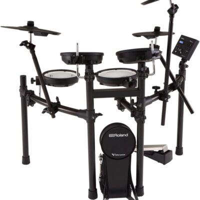 61NZTSVns L. AC SL1200 Roland TD-07KV Electronic V-Drums Kit – Legendary Dual-Ply All Mesh Head kit with superior expression and playability – Bluetooth Audio & MIDI – USB for recording audio and MIDI data – 40 FREE Melodic