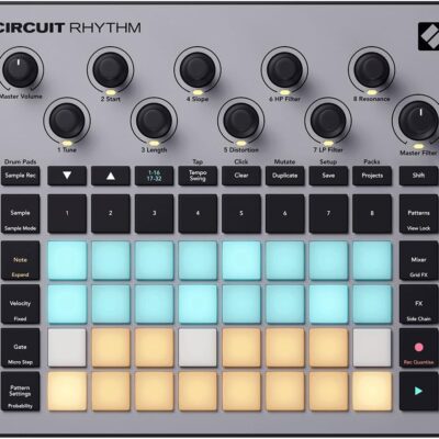 61NsAJvwGCL. AC SL1000 Novation AMS-CIRCUIT-RHYTHM Circuit Rhythm Sampler and Groovebox with 8 Sample Tracks and Sequencer Bundle with 2 YR CPS Enhanced Protection Pack