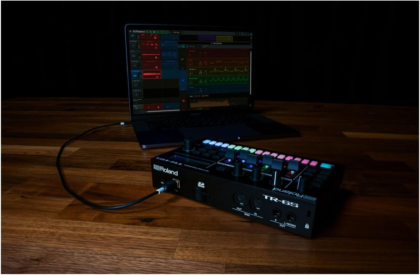 Roland TR-6S Rhythm Performer | Compact Drum Machine with Six Tracks of Authentic TR Sounds including TR-808, CR-78 & More | Large Preset Sample Library | Editable FM Sound Engine | Advanced Sequencer