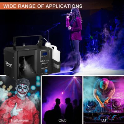 Haze Machine, 700W Continuous Output Fog Machine with Wireless Remote and DMX, Enhances Light Shows – Perfect for Stage, Parties, Halloween, and Clubs