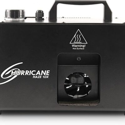 CHAUVET DJ Hurricane Haze 1DX 800-CFM Haze Machine Bundle with DMX Cable, High-Performance Haze Fluid, and Austin Bazaar Polishing Cloth