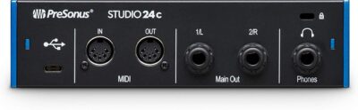 61PKhTBFaL. AC SL1500 PreSonus Studio 24C 2×2, 192 kHz, USB-C Audio Interface, 2 Mic Pres-2 Line Outs + Mixing Headphone with Pair of EMB XLR Cable Bundle
