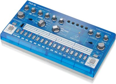 Behringer RHYTHM DESIGNER RD-6-BB Analog Drum Machine with 8 Drum Sounds, 64 Step Sequencer and Distortion Effects