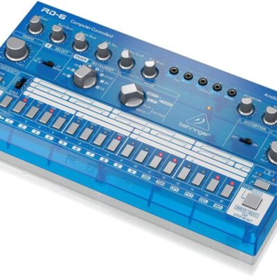 Behringer RHYTHM DESIGNER RD-6-BB Analog Drum Machine with 8 Drum Sounds, 64 Step Sequencer and Distortion Effects