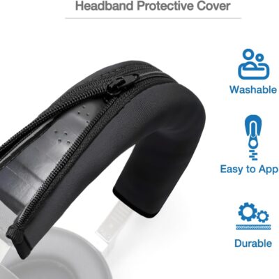 Headphone Headband Cover Cushion Compatible with V-Moda S-80,Crossfade M-100 M-200,Crossfade 2 II,Crossfade 3,LP2 Wireless Headphone-Headband Tape Protection