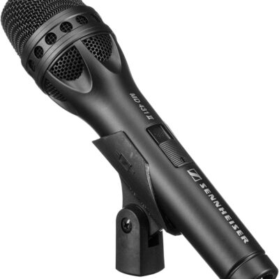 Sennheiser MD431-II Super-Cardioid Handheld Dynamic Microphone,Black