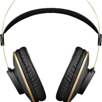 AKG Pro Audio K92 Over-Ear, Closed-Back, Critical Listening and Studio Headphones, Matte Black and Gold