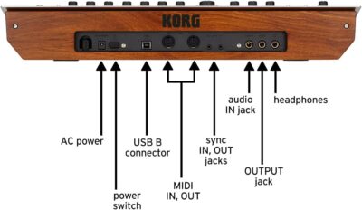 61R7DcATnL. AC SL1500 Korg minilogue 37-key Polyphonic Analog Synthesizer w/ 16-step Sequencer, 4 Voices and OLED Oscilloscope (MINILOGUE)