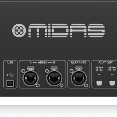 Midas DL32 32 Input, 16 Output Stage Box with 32 Midas Microphone Preamplifiers, ULTRANET and ADAT Interfaces